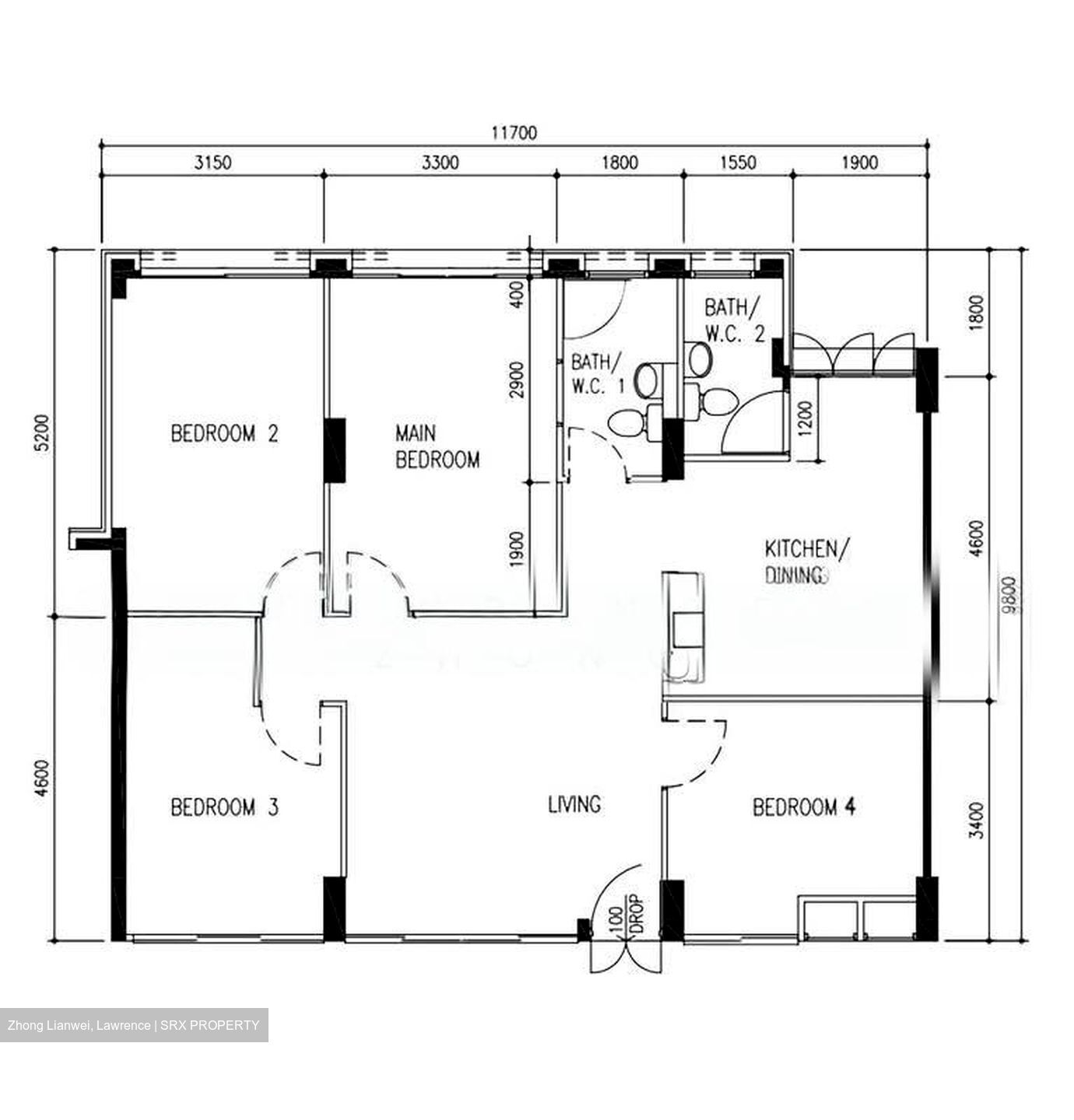 Blk 125 Kim Tian Road (Bukit Merah), HDB 4 Rooms #558404731